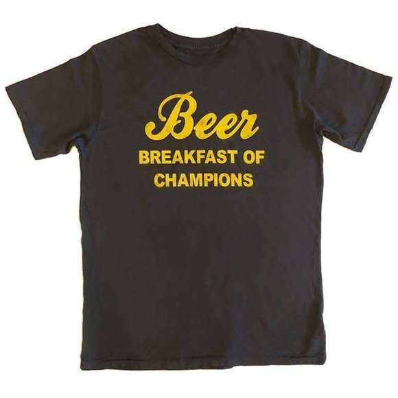 NWT Electric West Beer Breakfast of Champions Tee - Picture 2 of 4